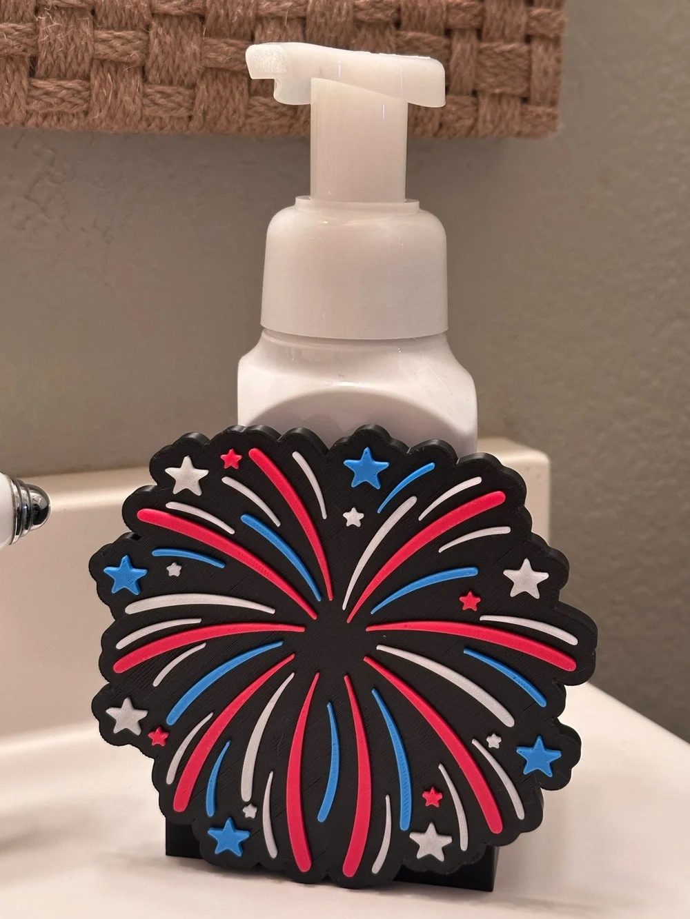 GLOW IN THE DARK 4th of July Firework Soap Holder for Bath & Body Works Bottles